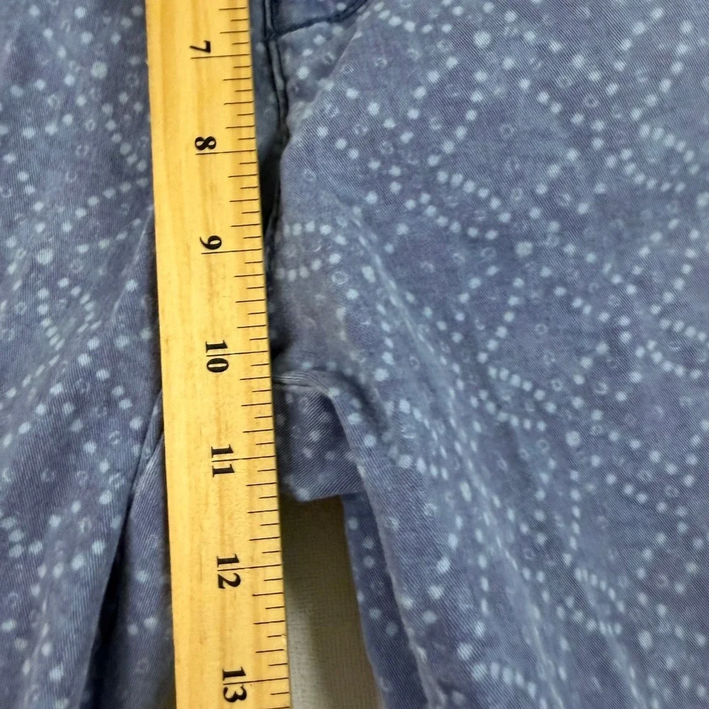 American Eagle Active Flex Blue Geometric Dot Print Flat Front Shorts Mens 32